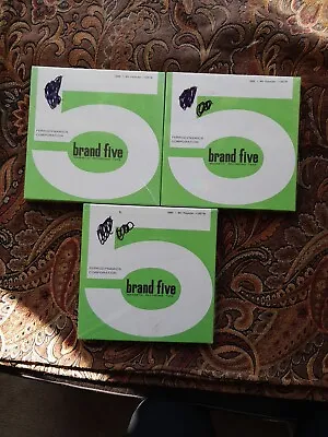 3 NEW SEALED Vtg. Brand Five MAGNETIC RECORDING TAPES 1800' • $22