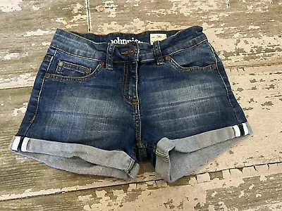 JOHNNIE B Mini Boden Cuffed Hem Blue Denim Jeans Shorts Size 26 • $2.99