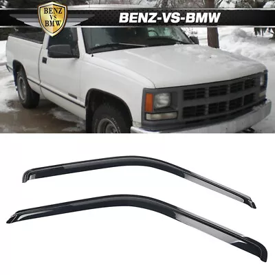 Fit 88-98 GMC C K 95-99 Tahoe 92-99 GMC Yukon Window Visors Vent Rain Guard 2PCS • $27.50