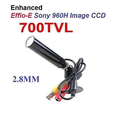 Mini Bullet Camera 700TVL CCD 2.8mm Lens CCTV Weatherproof • $42.95
