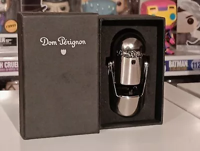 Dom Perignon Champagne Bottle Stopper Closure Recorker Silver Metal • £59.99