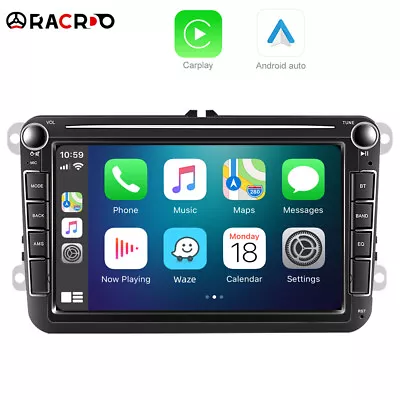 8  Car Stereo Radio For VW GOLF MK5 MK6 Passat Touran Polo Carplay MP5 Camera • $44.99