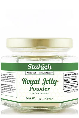 1.5oz PURE ROYAL JELLY POWDER LYOPHILIZED 100% NATURAL BEST ALL BEE QUEEN SALE  • $29.95