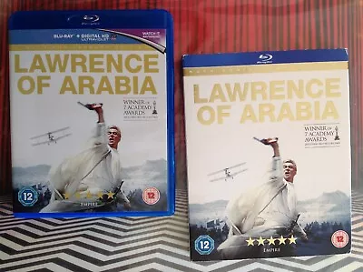LAWRENCE OF ARABIA (Blu-ray 2-Disc) + SLIPCOVER. DAVID LEAN • £4.25