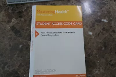 Mastering Health Pearson - Student Access Code Card For Total Fitness & Wellness • $29.98