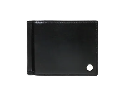 Authentic IWC Bi -fold Wallet Leather Money Clip Black Men's • $136