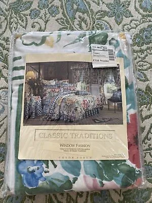 84” Drapery  Spring In The Country Classic Traditions JC Penney #406630 New Vtg • $28