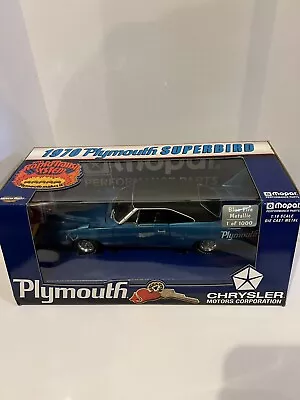 1970 Plymouth Superbird Blue Fire Metallic RC2 American Muscle 1:18 Scale • $299.99