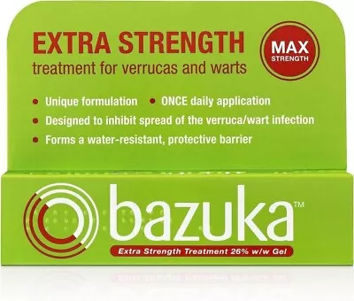 Bazuka Extra Max Strength Treatment Gel For Verrcuas & Warts 6g • £7.95