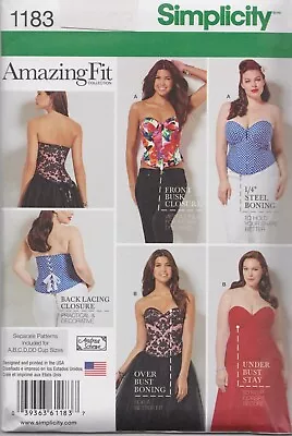 Corsets Sewing Pattern - For Cup A B C D DD - Sizes 10 - 18 #1183 • £13.40