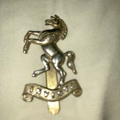 Queens Own West Kent Yeomanry Cap Badge J R Gaunt London (0890) • £14