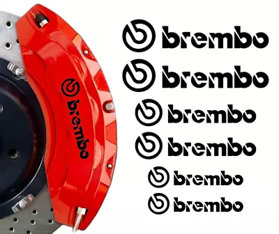 Brembo Logo 3 Sizes Badge Emblem Vinyl Decal Sticker For Brake Caliper Car Bike • $9.45