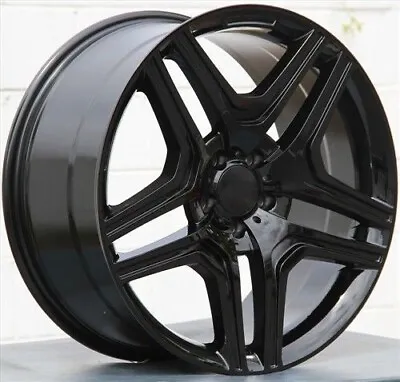 22  Ml63 Amg Style Gloss Black Wheels Rims Fits Mercedes Benz Ml Ml350 Ml550 • $1199.99