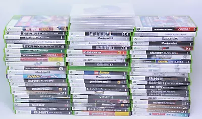 Lot Of 70 - Microsoft Xbox 360 Games - RED DEAD GTA V Guitar Hero - No SPORTS • $264.98