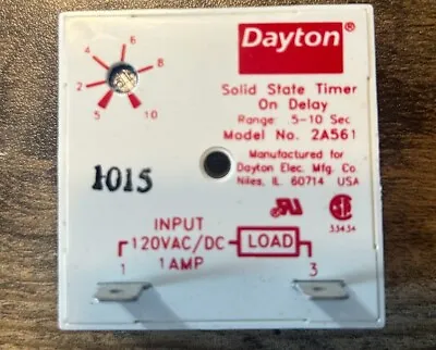 Dayton Solid State Timer On Delay Model 2a561 • $20