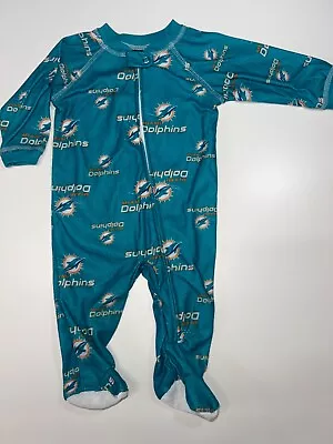 Miami Dolphins Sleeper Coverall Infant Baby Toddler • $18