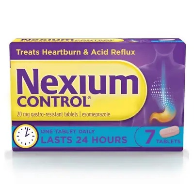 £4.94 • Buy Nexium Control 20mg Gastro-Resistant Heartburn Acid Reflux Tablets X7