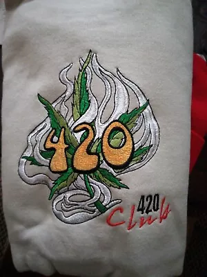 Marijuanna Cannibis Weed Embroidered 420 Club Tshirt • $27.99