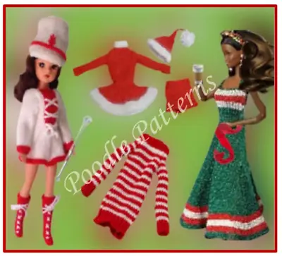 £2.50 • Buy KNITTING PATTERN Barbie Fashion Doll Clothes Evening Party Dress Teen Oufits 3pl