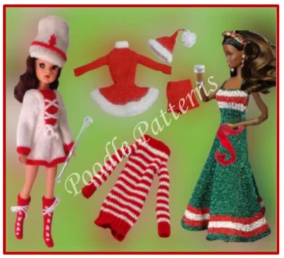 £2.50 • Buy KNITTING PATTERN Barbie Fashion Doll Clothes Evening Party Dress Teen Oufits 3pl