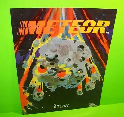 Meteor Pinball Flyer Original 1979 Flipper Game Science Space Age Artwork • $29.50