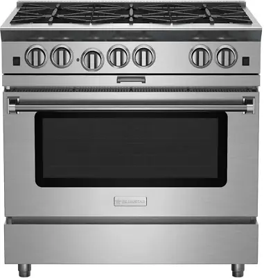 BlueStar Platinum Series BSP366B 36  Freestanding Professional Gas Range SS NG • $6120