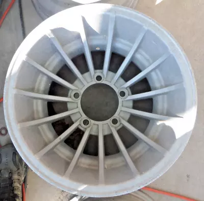 Aluminum Rim Vintage 15  X 10  Wide 5.5 X 5 Bolt Pattern Turbine Style • $129