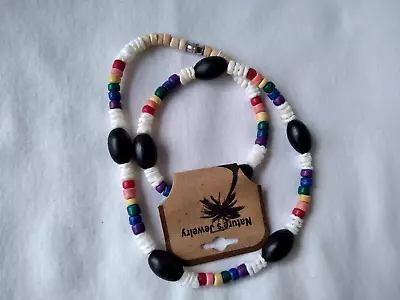 Surfer Tribal Ethnic Rasta  Men Women Choker Necklace Pendant 18  US Seller NWT • $13.45