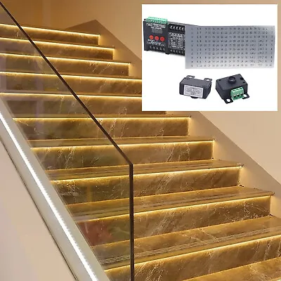 Indoor Motion Sensor Stair Lighting 36 Channel Controller Led Strip For Stairway • $24.44