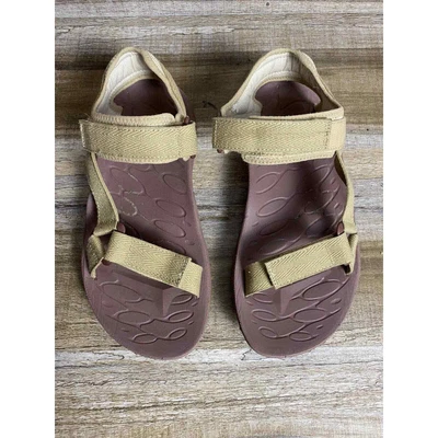 $24 • Buy Merrell Sandals Womens Glade Slide Flats Autumn Tan Leather Casual Size 6 G10