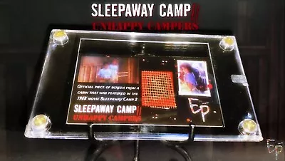 Sleepaway Camp 2 Movie Memorabilia W/COA (Cabin Screen) • $31