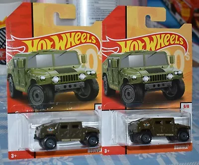 Hotwheels 90's Humvee 6/8 Lot Of 2 New • $17