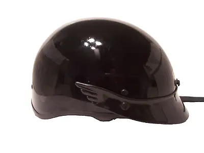 Vintage Simpson Shorty Helmet Black Size Small Motorcycle Helmet Dot Approved • $35.57