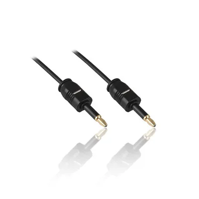 2M Mini Toslink 3.5mm Fibre Optic Digital Audio Jack To Jack Cable OD 5mm • £2.92