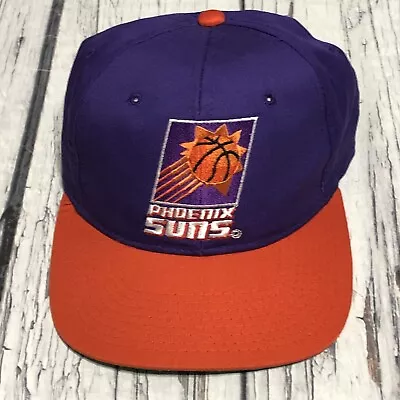 Vintage Phoenix Suns Starter Snapback Hat Cap Orange Purple Classic 90’s Vtg • $24.95