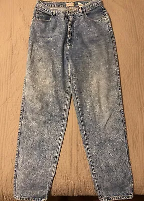 Vintage Sasson Modern Basics Womens High Waisted Acid Wash Denim Jeans 6 • $4.99