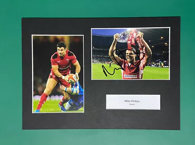 Mike Phillips - Wales Rugby Signed A4 Mount +coa • £19.99