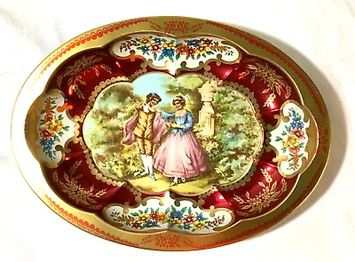VTG Daher Decorated Ware Oval Metal Tin Platter Royal Victorian England Tray • $5.40