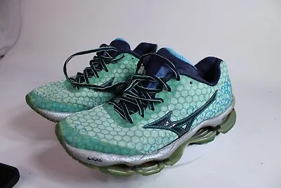 Women's MIZUNO 'Wave Prophecy 3' Sz 8.5 US Runners Shoes Blue Green 410570 8l65 • $39.20