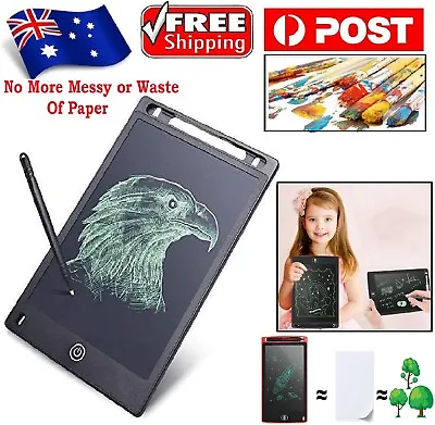 $17.85 • Buy Digital 10  LCD Writing Drawing Magic Tablet Doodle Board Colorful Toddler Kids
