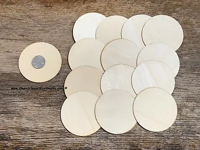 25 - 3 Inch Wooden Craft Circles DIY Craft Supplies 3 Inch Wood Circles • $9.99