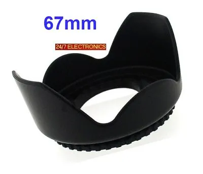 PRO HARD FLOWER LENS HOOD 67mm To CANON EF -X 17-85mm 24-85mm P900 R1  • $12.73