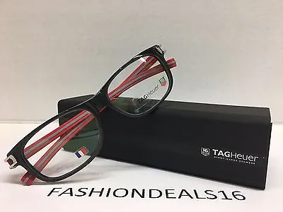 New Tag Heuer W/TAGS 7606 Track S Gray Red TH7606 004 54mm Optical Eyeglasses  • $199.99