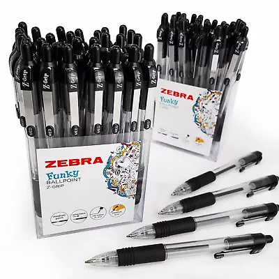 Z-Grip Retractable Ballpoint Pen - Economy Pack Of 60 In Desktop Pots - Black • £15.99