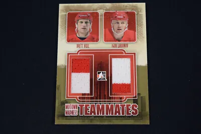 Brett Hull Igor Larionov 2012-13 ITG Motown Madness Teammates Dual Jerseys • $10