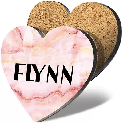 1 Heart Coaster Name Flynn Letter Lettering • £3.99