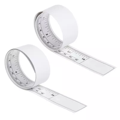 Double Scale Stick On Workbench Ruler Sticky Tape Measure For Work Sewing • £2.51