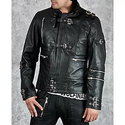 Michael Jackson Bad Black Leather Jacket • $69.99