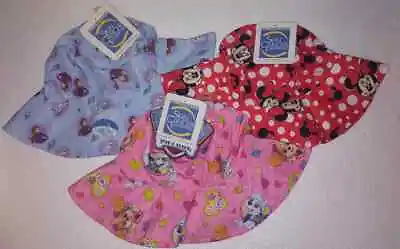 Girls Floppy Sun Hat Minnie Mouse Paw Patrol Or Frozen Ages 3-8 • £6.74