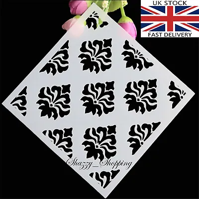 Stencils Layering Card Making Scrapbooking Damask Pattern UK Seller Fast Post • £2.89